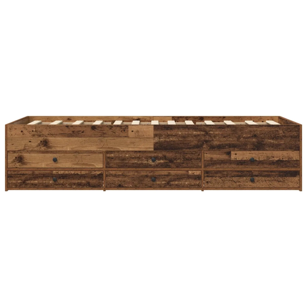 Telaio del letto con storage Legno antico 80 x 200 cm 3429648