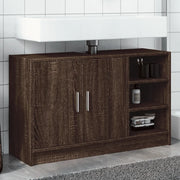 vidaXL Mobile Lavabo Rovere Marrone 90x29x55 cm in Truciolare