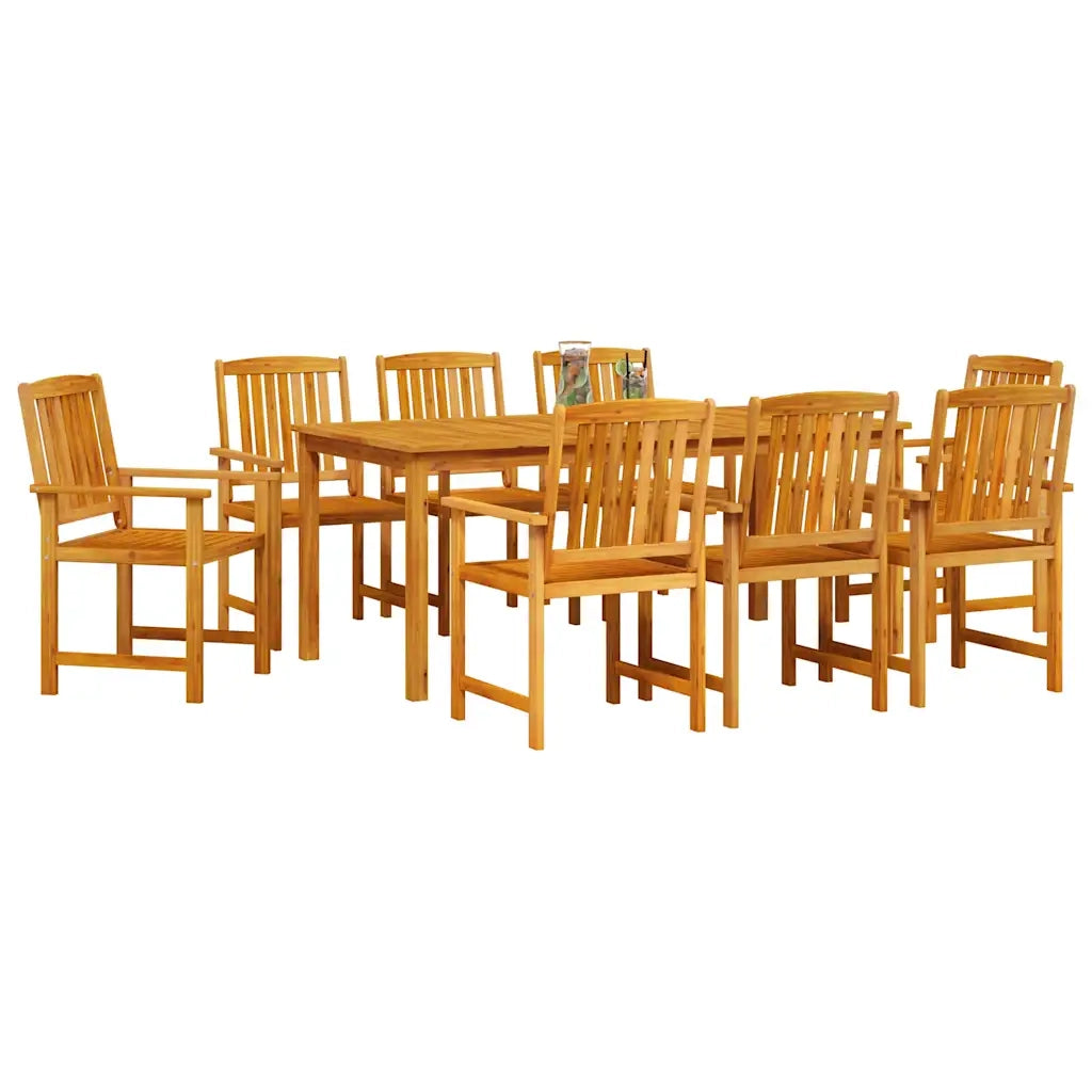 Set da Pranzo per Giardino 7 pcs Marrone