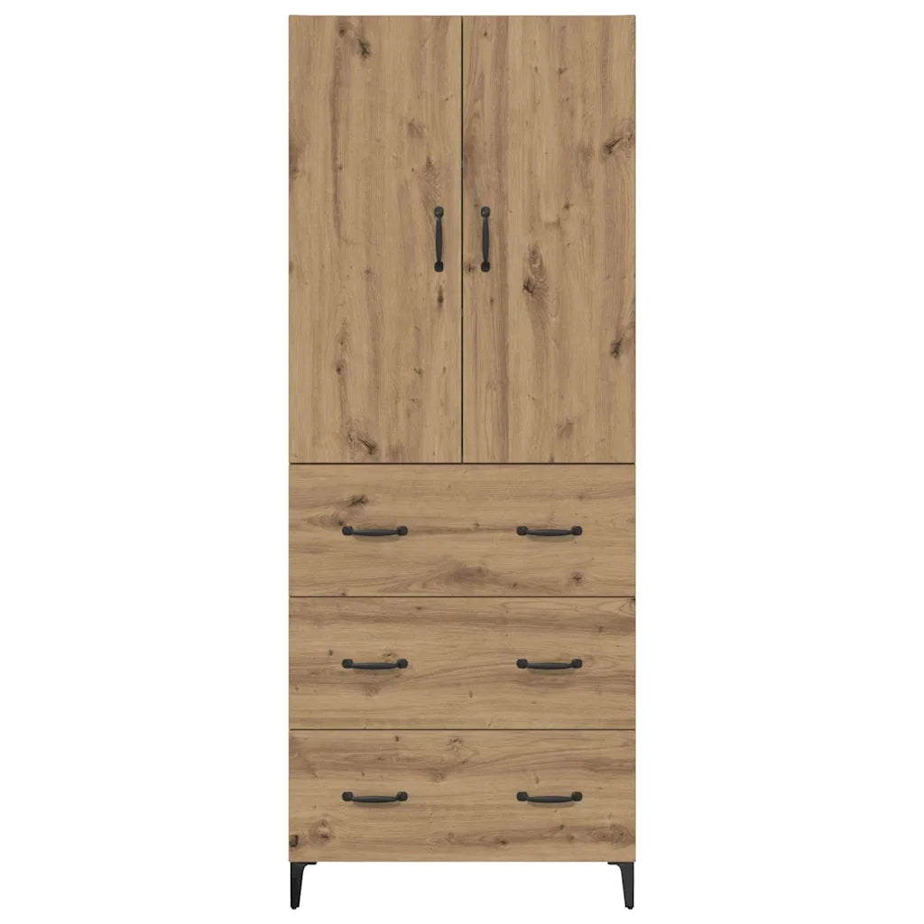 Credenza con cassetto Rovere artigianale 69,5 x 34 x 180 cm