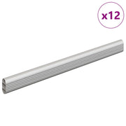 Asta per armadio 12 pz Argento 316 x 15 x 29 mm CFW4816336