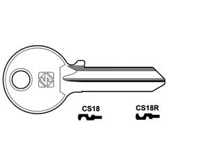 CHIAVI PER CILINDRI CISA 5 SPINE GRANDI- - CS18 DX - 10 pezzi SILCA