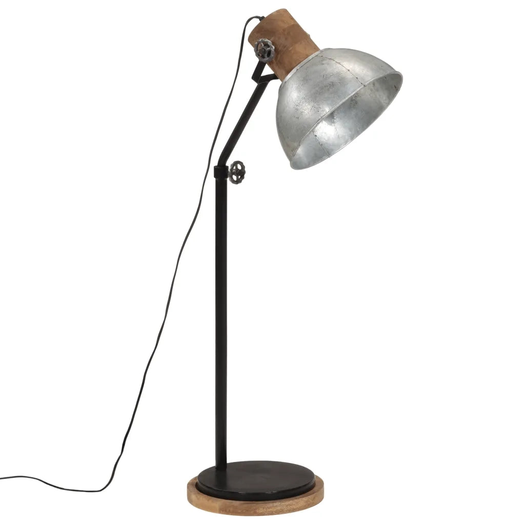Lampada da Terra 25 W Argento Vintage 30x30x100-150 cm E27 CFW1308629