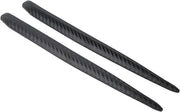 Due Pezzi Protezione Anteriore Bumper Angolare Anti-Schegge Striscia - Gomma Fibra di Carbonio Colore Universale