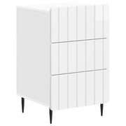 Armadio da Notte con cassetto Bianco Lucido 43x 41 x 68 cm