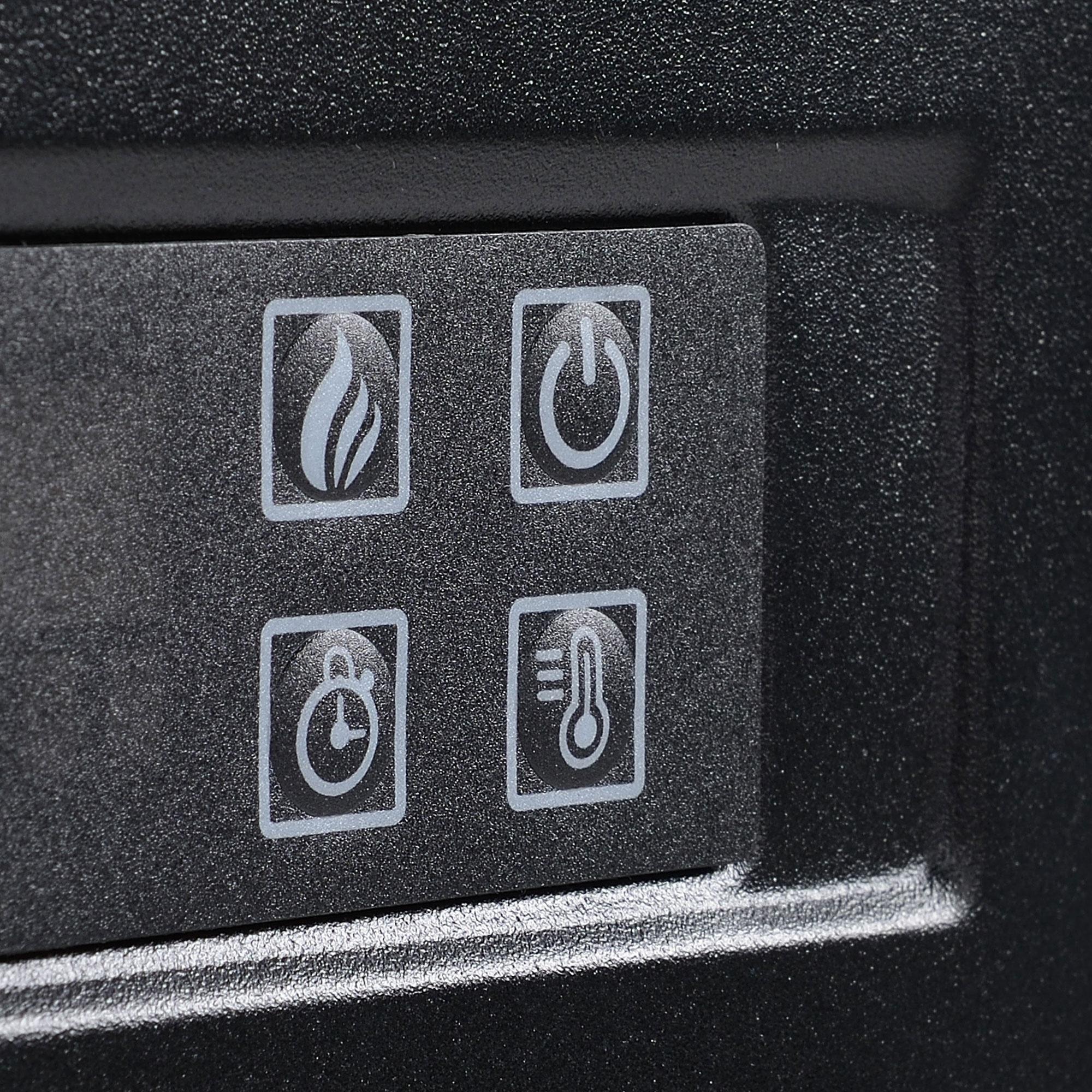 Camino Elettrico da Pavimento 113x26,6x87,5 cm Effetto Fiamma 2000W Bianco