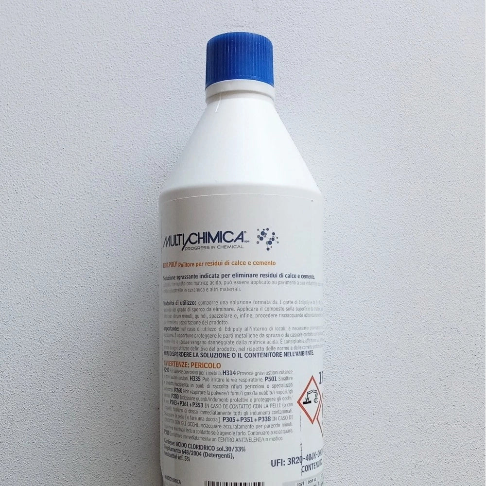 Edilpuly 1lt disincrostante pulitore sgrassante base acida