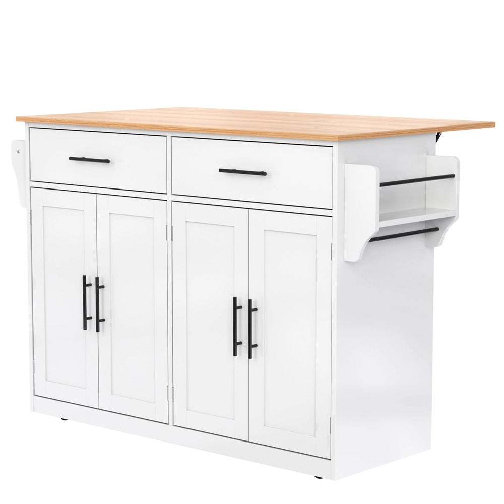 Carrello Servitore Pieghevole ¨C Xylo ¨C Bianco, Legno, 120x46x91 cm