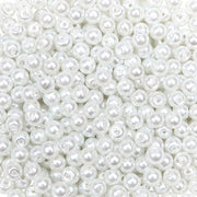 Kralen Glacé 370 pezzi - Bianchi Sferici - 4 mm - Senza Piombo - Resistenti al Taglio - Per Creazione di Gioielli