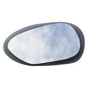 Curti, Specchio Forma Ovale, 55x75h cm Nero Fume