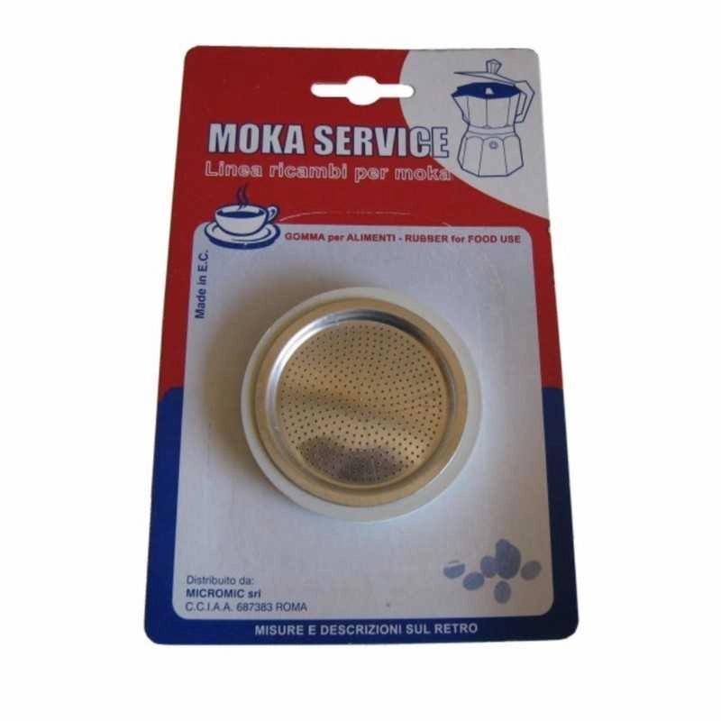 kit 3PZ GUARNIZIONI   1 FILTRO CAFFETTIERA MOKA COMPATIBILI BIALETTI UNIVERSALI - UNIVERSALE