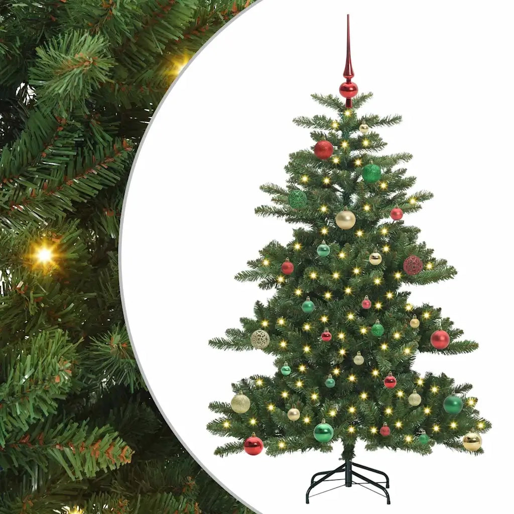 Albero di Natale | Decorazioni natalizie Artificiale con Rami Pieghevoli Verde 150 cm