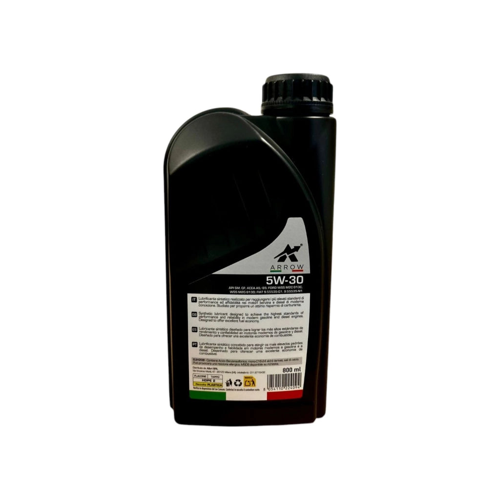 OLIO LUBRIFICANTE SINTETICO PER MOTORI 5W-30 ARROW