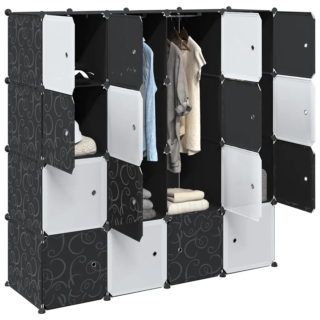 Organizzatore Portaoggetti con 16 Cubi e Aste per Appendere PP CFW4664803