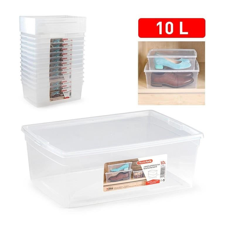 1 Pezzo Scatola Organizzazione Casa Portascarpe 10 Litri 25 x 37,5 x 13,5 cm