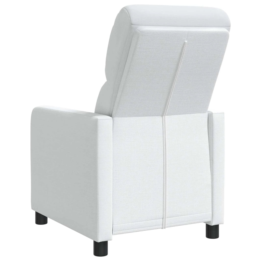 Divano Sedia-Poltrona reclinabile Bianco Tessuto 339045