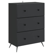 Mobile con Cassetti Nero 66 x 34,5 x 90 cm Legno ingegnerizzato 895526