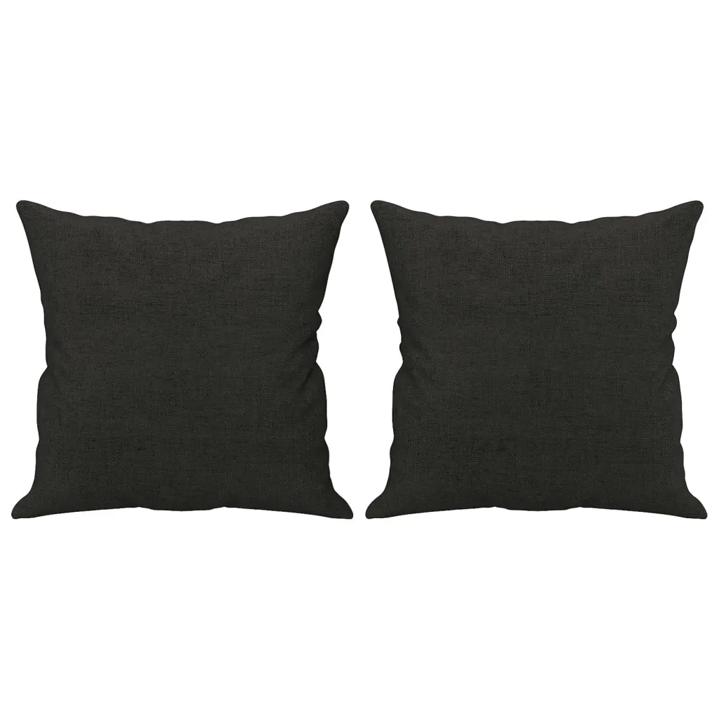 Cuscini Decorativi 2 pz Nero 40x40 cm in Tessuto CFW5963067