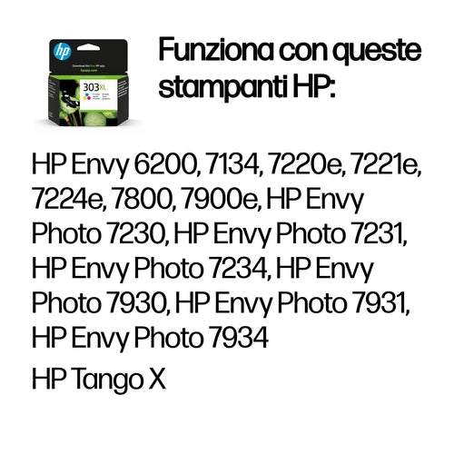 HP Cartuccia di inchiostro in tricromia originale ad alta capacità 303XL