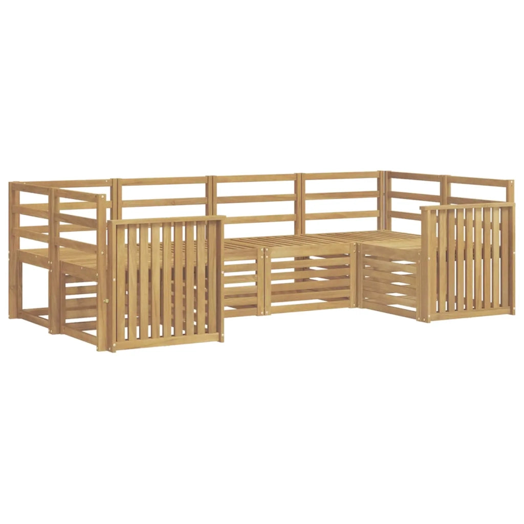 Set di divani da esterno 6 pcs Bianco 245 x 128,5 x 73 cm 3392389