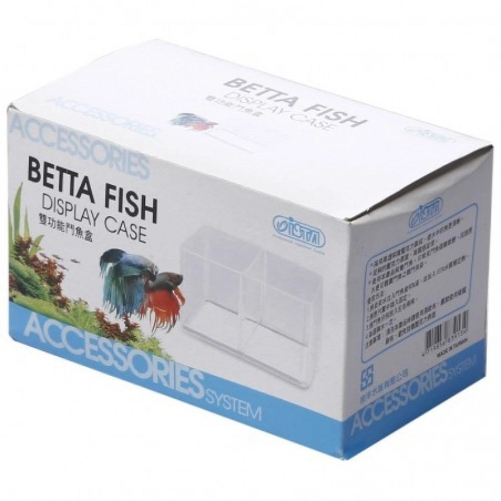 Ista Betta Double Display Case - Minibettiera in acrilico