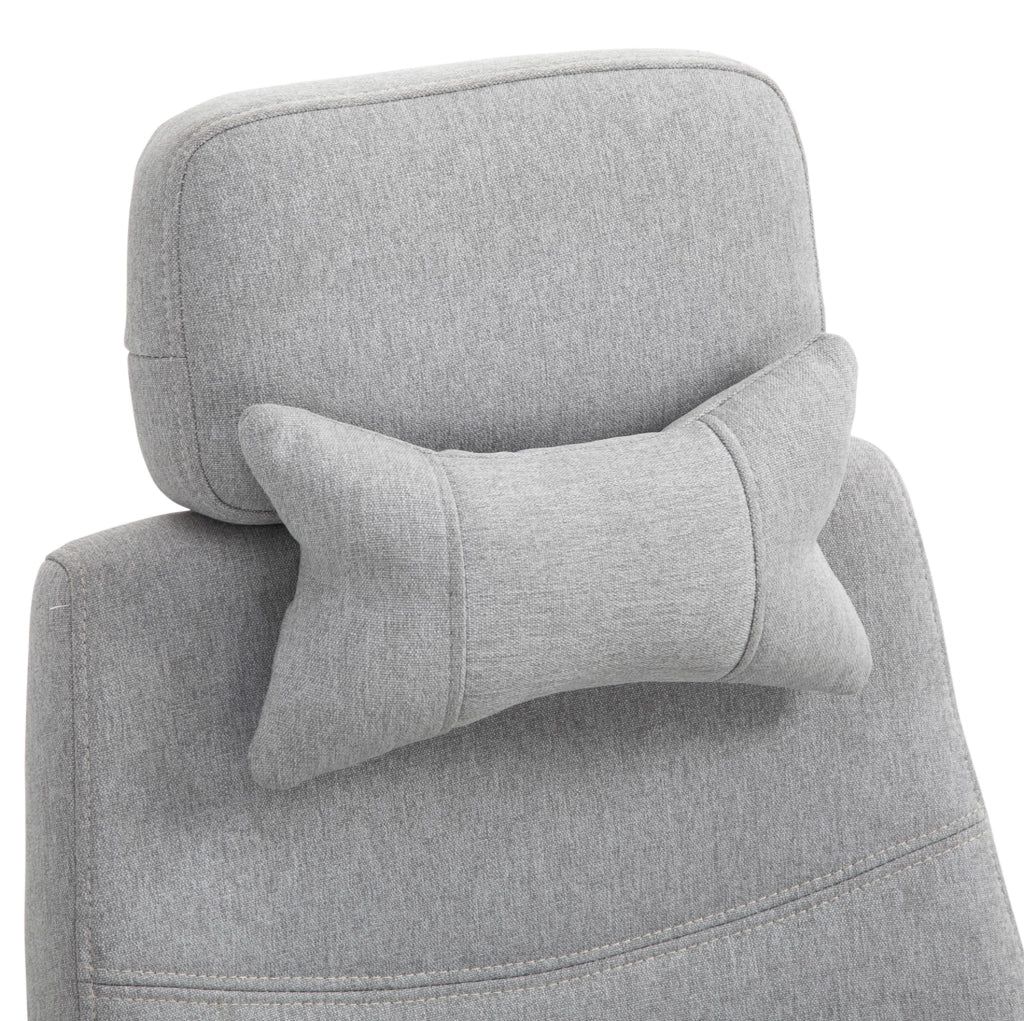 Sedia da ufficio ergonomica reclinabile grigia