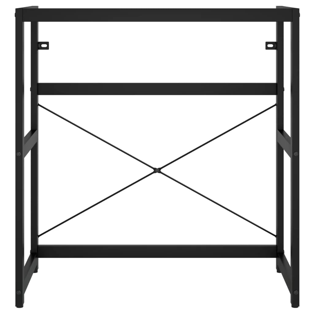 Telaio per lavabo da bagno 79 x 38 x 83 cm ferro nero 02_0006766
