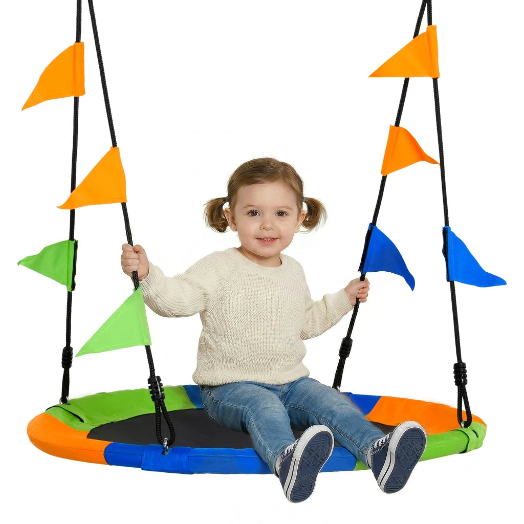Altalena a nido per bambini ¨C zephmum ¨C multicolor, ¦µ100x120-180 cm