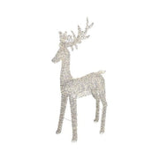 Decorazione luminosa natale amicasa 9493912 renna silver