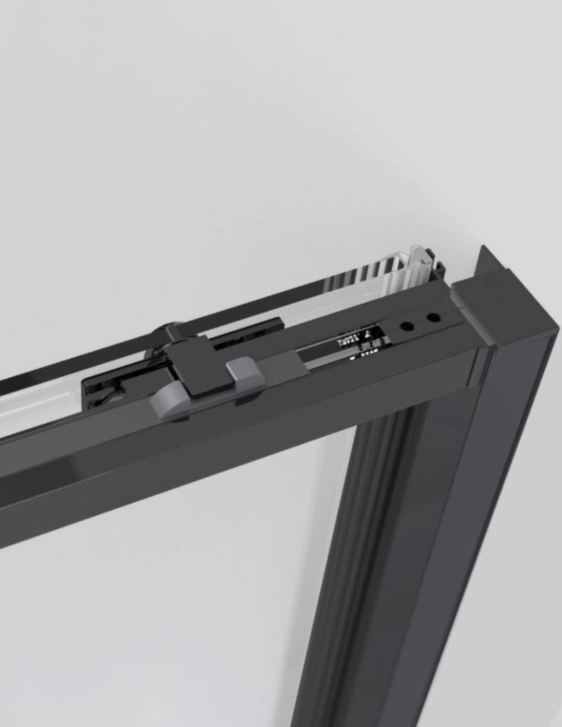 Box doccia ingresso angolare 2+2 ABANTE (TWENTY) 85x75 cm Nero