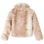 Cappotto da Bambina in Pelliccia Sintetica Cognac 92 CFW4867174