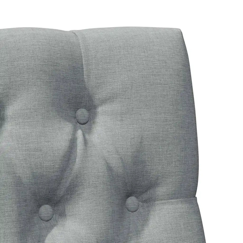 Testiera | Testata imbottita Grigio chiaro 75 cm Pino massello
