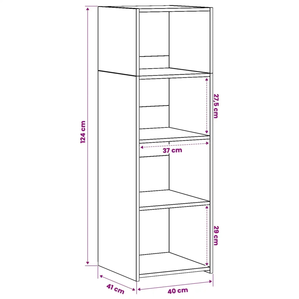 Credenza Legno antico 40 x 41 x 124 cm Legno ingegnerizzato 8015664