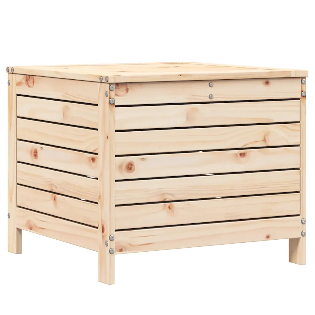Sedia da giardino-Poggiapiedi da Giardino 62x63,5x53,5 cm Legno Massello di Pino