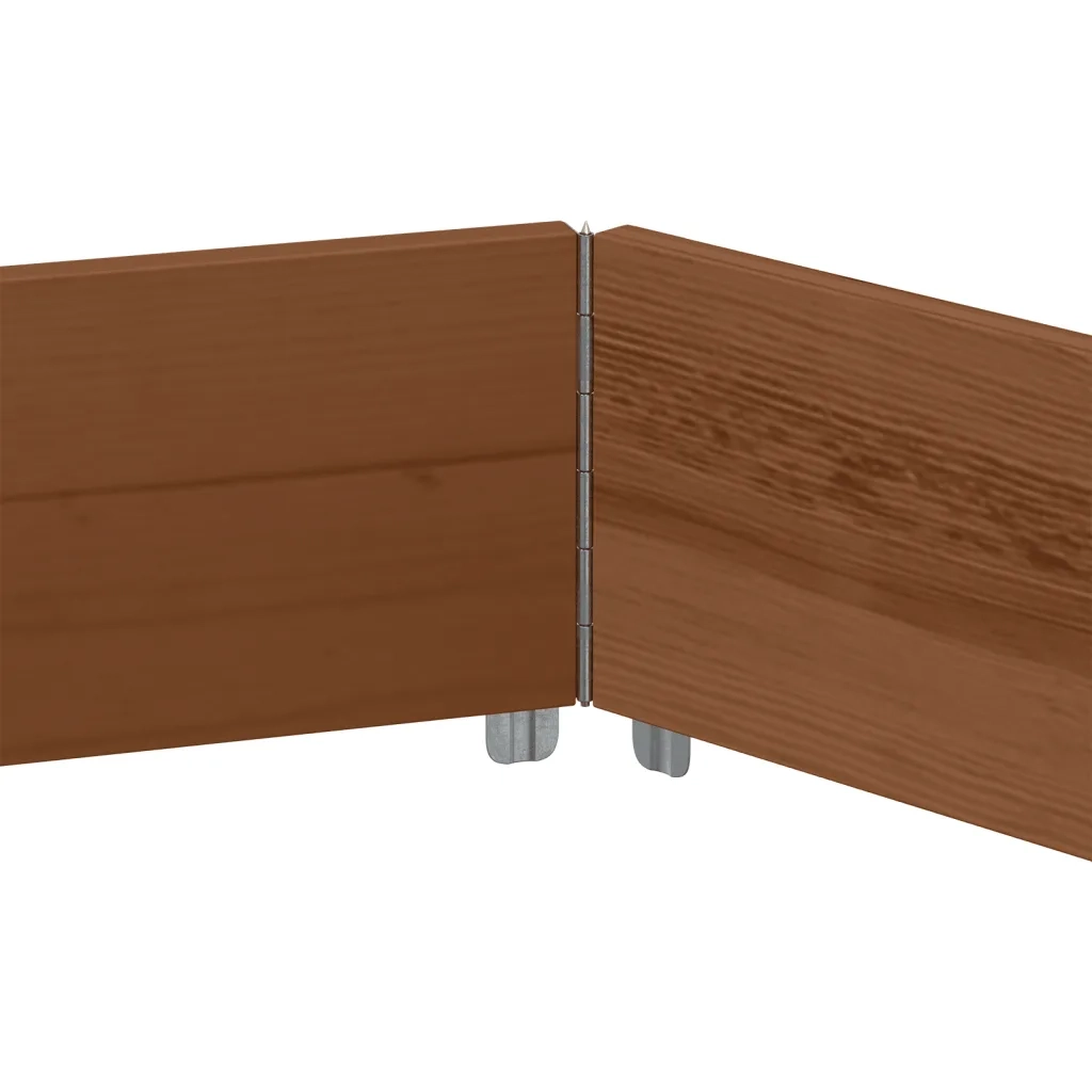 Fioriera | Cassetta per fiori | Vaso Rialzata Esagonale Marrone 160x160 cm Legno di Pino