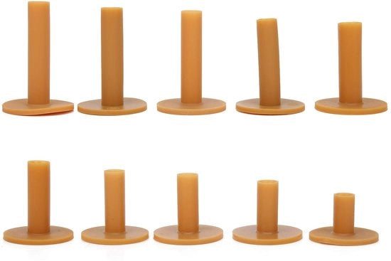Accessorio da Golf - 10 Pezzi - Piastra in Gomma Sostenibile - Base Solida - Flessibile - Accessorio per Golf - Aiuto per la Pratica - Accessorio per Golf