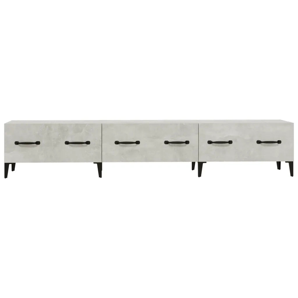 Mobile Porta TV Grigio Cemento 150x34,5x30 cm Legno Multistrato cod mxl 9594