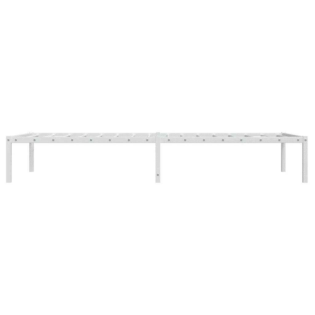 Letto singolo | Letto per adulti | Giroletto in Metallo Bianco 90x190 cm