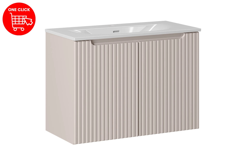 Set mobili bagno 80 cm con lavabo per mobile SKY Nova Cashmere 80 x 1401 x 40 cm