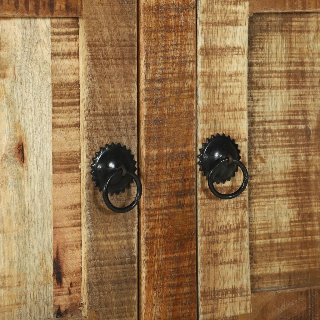 Tavolino da CaffÃ¨ 80x54x45 cm Legno Massello Grezzo di Mango