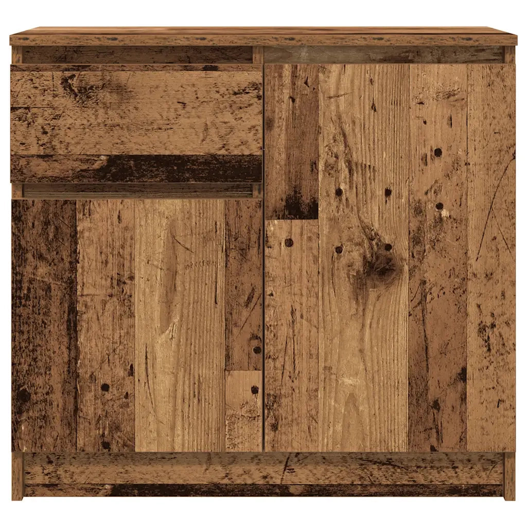 Credenza con Cassetto-Buffet-Armadio da cucina Legno Antico 71x35x65 cm in Truciolato 904678