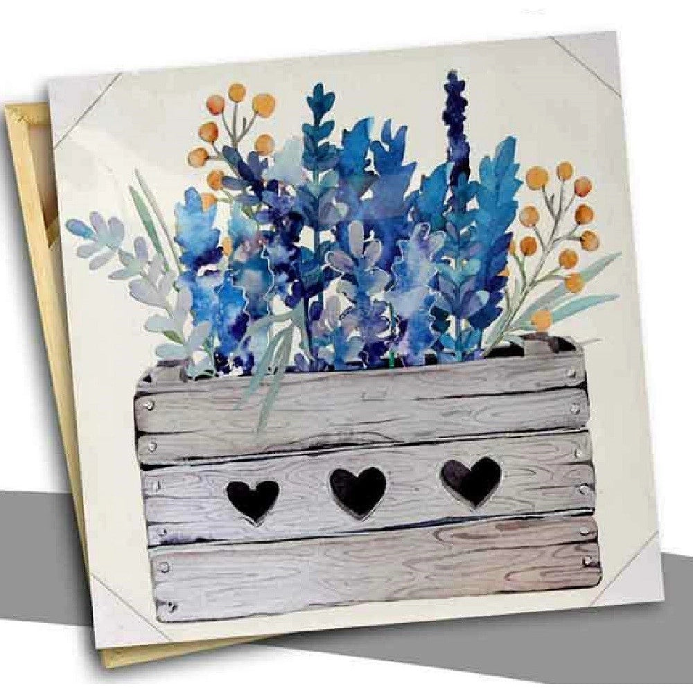 Trade Shop - Quadro Quadretto Decorativo 60x60x2,5cm Tela Su Legno Deluxe Decori Ass. 730566 -