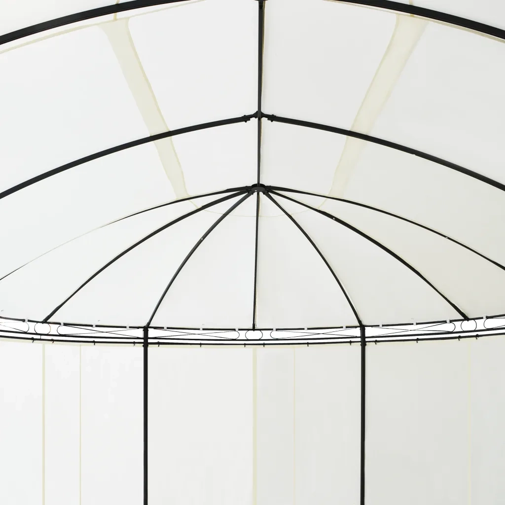 Gazebo Bianco Crema 530x350x265 cm cod mxl 66816