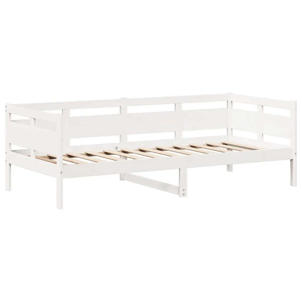 Set Dormeuse e Panca con Tetto Bianco 80x200cm Massello Pino 3282297