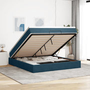 Struttura Letto Pouf con Materasso 180x200 cm in Velluto
