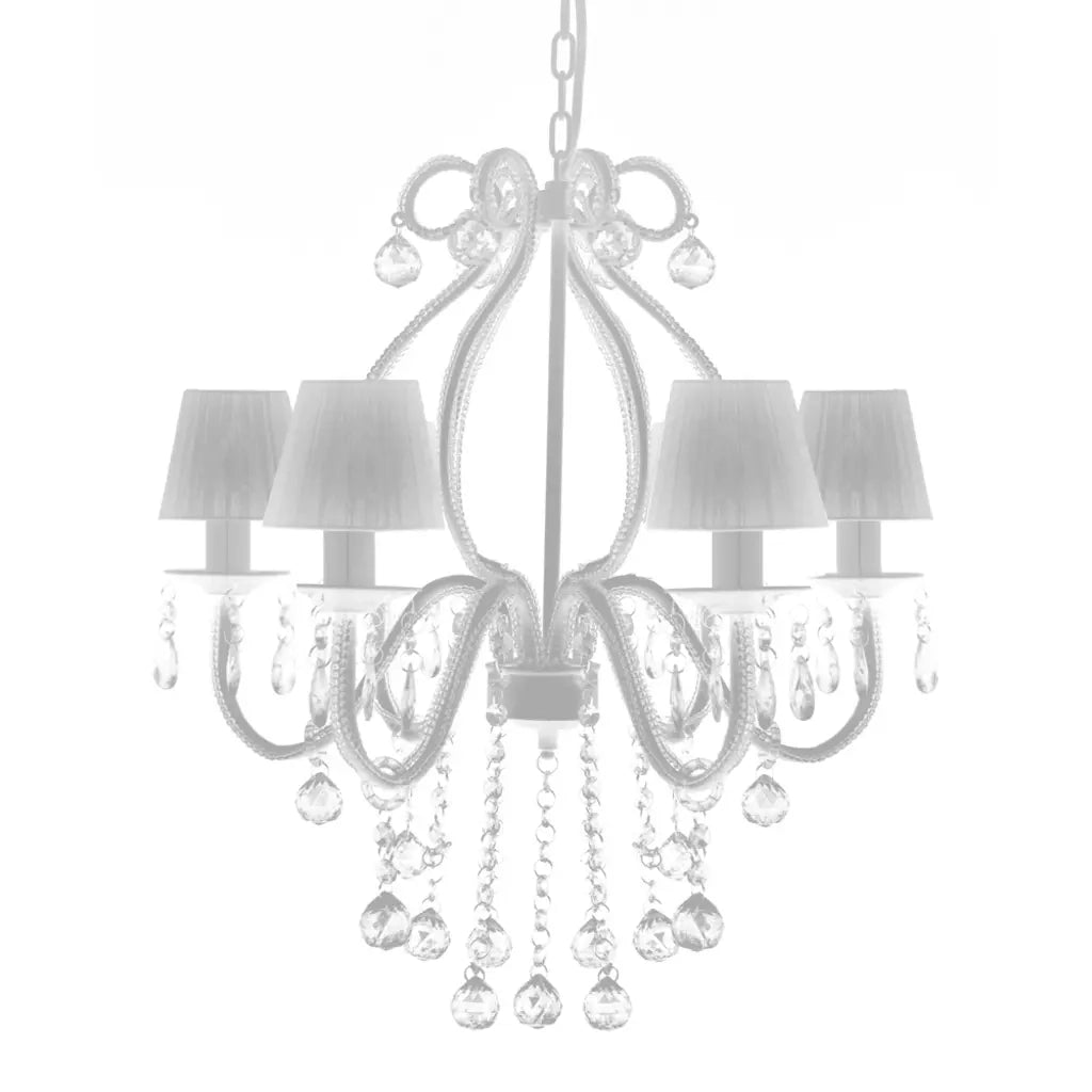 Lampadario con 2300 Cristalli Bianchi CFW1282066