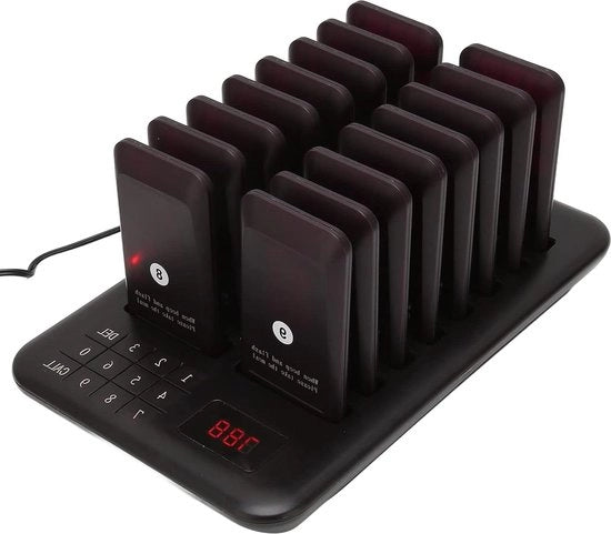 Sistema di Pagamento Acqua-Resistente per Social Distancing Pagers - 16 Pagers per Food Truck Ristorante - UE.