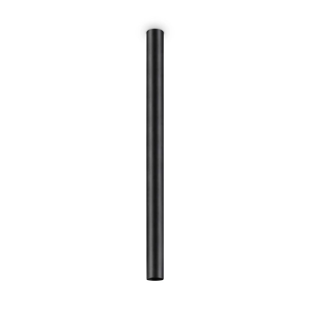 Plafoniera Moderna Look Metallo Nero 1 Luce 7W 3000K Luce Calda H95Cm