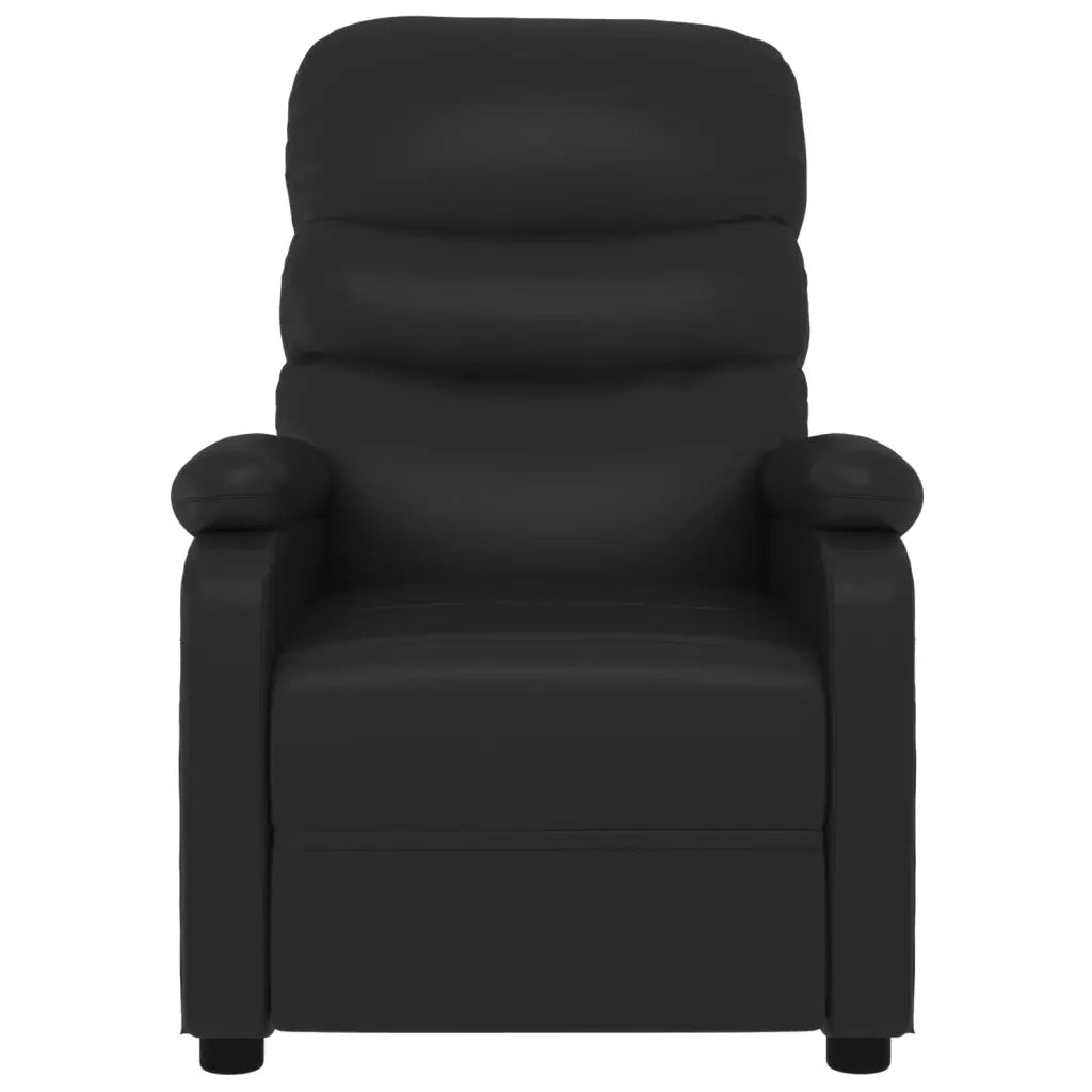 Poltrona Elettrica Reclinabile Nera in Similpelle cod mxl 9107