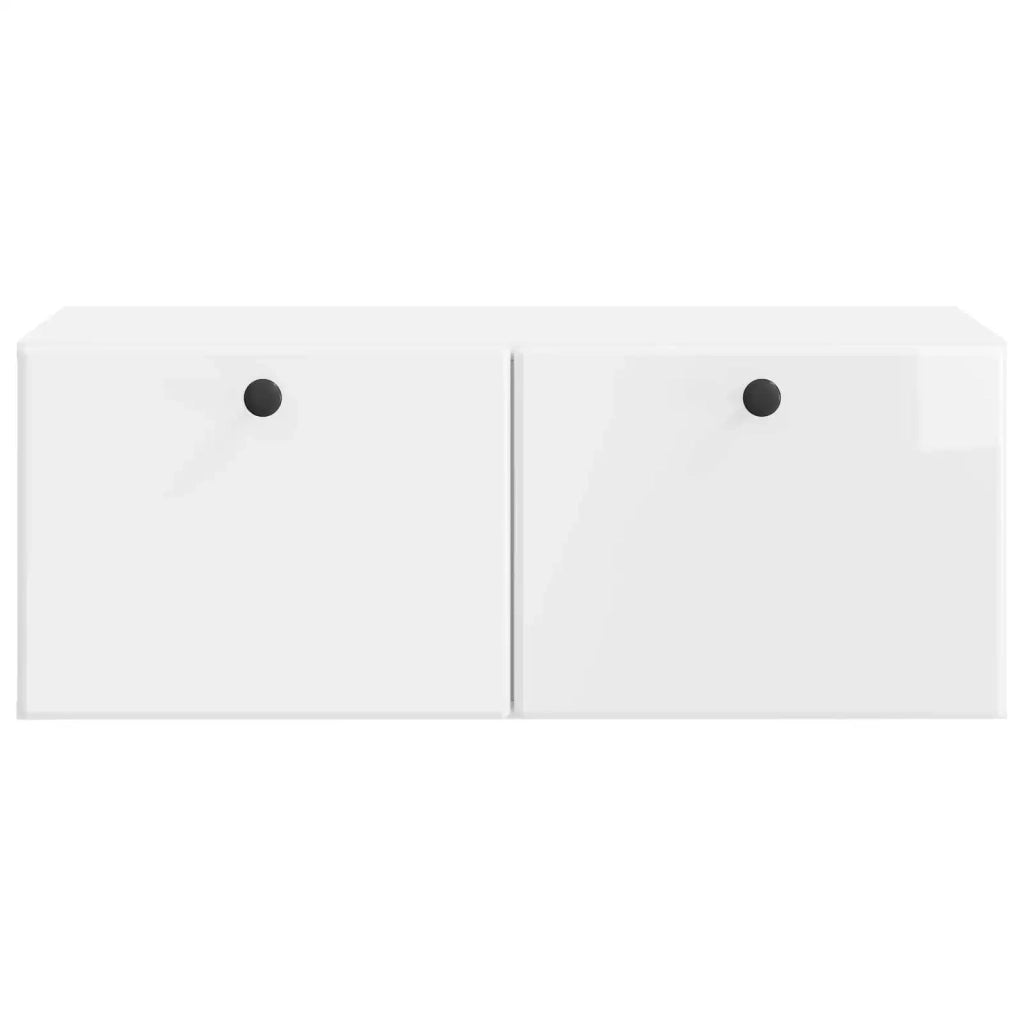 Mobile Porta TV da Muro 78,5 x 41 x 30 cm Bianco Lucido